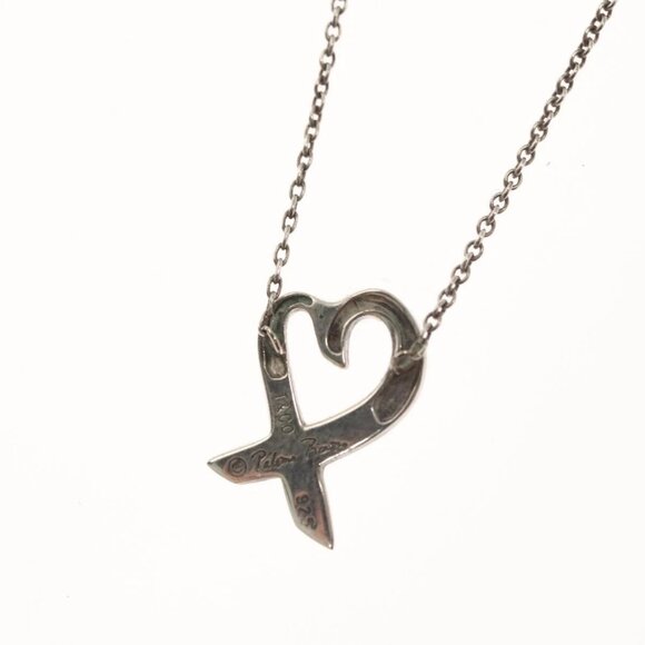 TIFFANY&Co. Loving Heart Necklace Ag925 Silver Auth 117658 - Picture 4 of 15